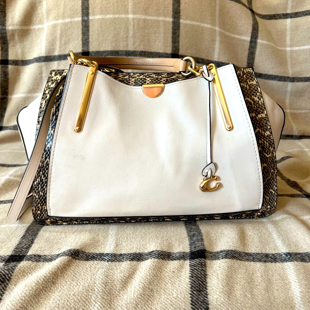 Coach leather Dreamer purse snake skin